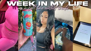 realistic week in my life as a full time content creator | selling planners, seafood boil & more