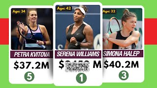 Top 100 Tennis Women Players by Total Career Earnings 💲 | WTA - ATP Tour