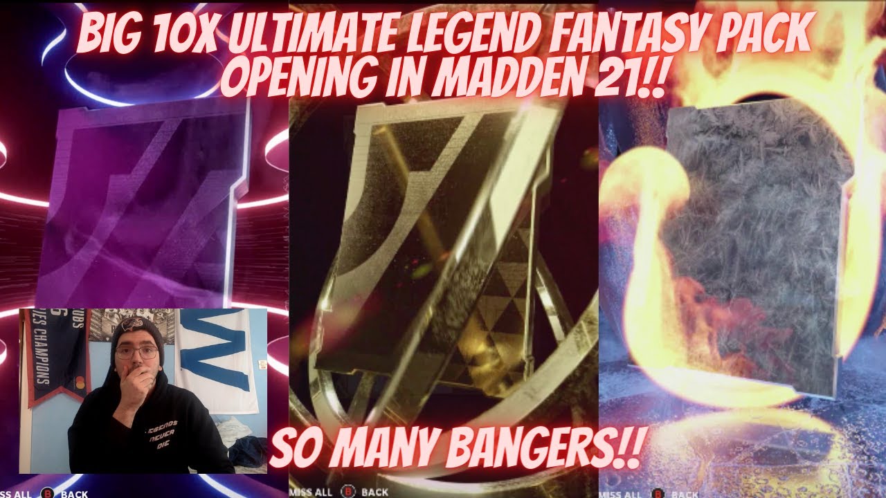 BIG 10X ULTIMATE LEGEND FANTASY PACK OPENING IN MADDEN 21!! 1.6 MILLION COINS SPENT AND I GOT FIRE!!