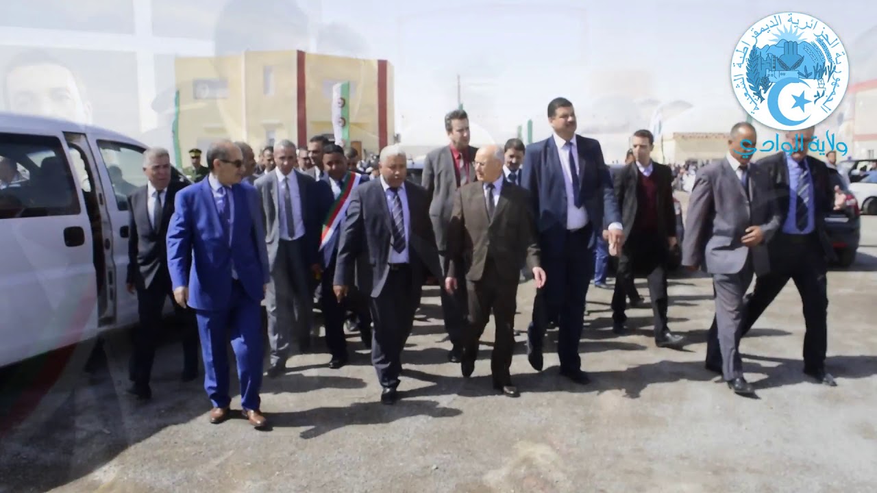 وزير الصناعة و المناجم في زيارة عمل لولاية الوادي - تدشين وحدة صناعة الأعمدة الكهربائية بلدية المقرن