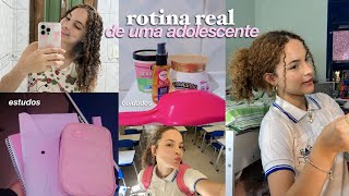 ROTINA DE UMA ADOLESCENTE: estudos, trabalho ✨