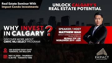 Invest in Calgary with CMHC MLI SELECT PROGRAM!