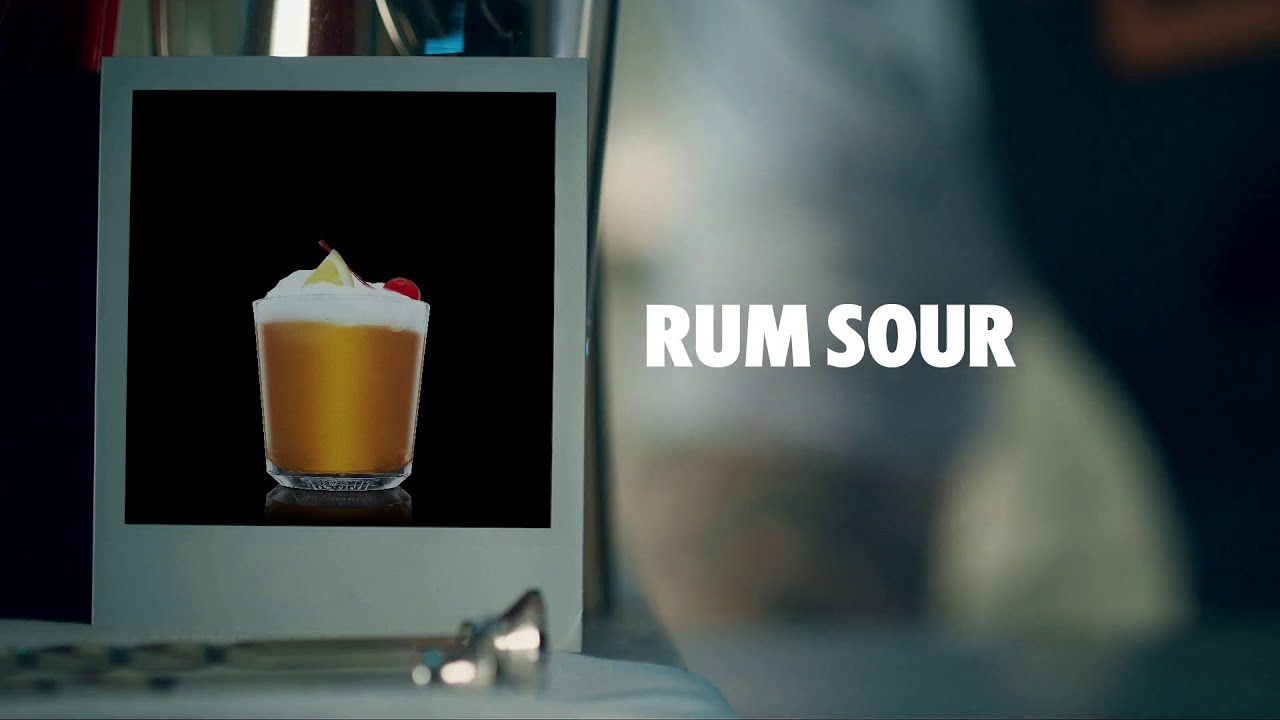 RUM SOUR DRINK RECIPE HOW TO MIX YouTube