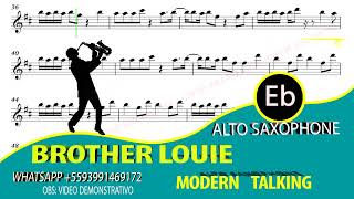 Modern Talking - Brother Louie VideoScore Sax Alto Eb
