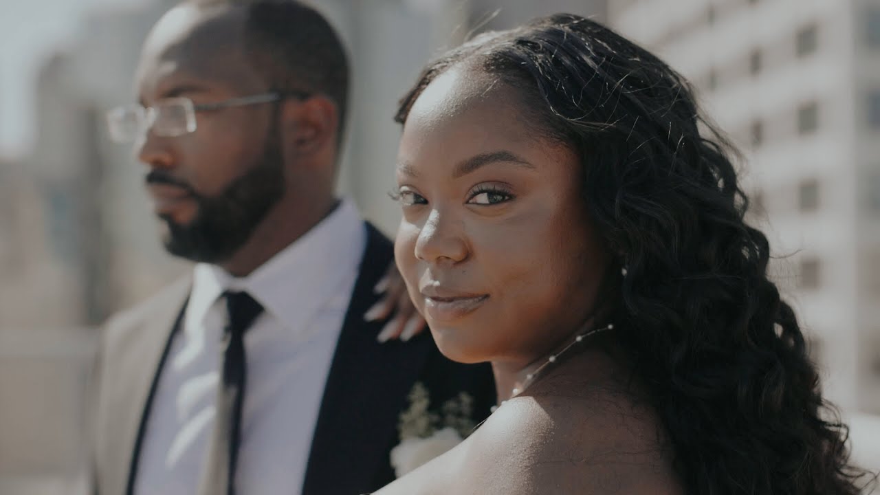 A Rooftop Vow Exchange | Brian & Niqua’s LA Athletic Club Wedding | Adorn Weddings