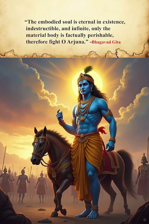 The Soul is ETERNAL! ⚔️ Lord Krishna’s Powerful Message to Arjuna | #motivation #believeinkarma