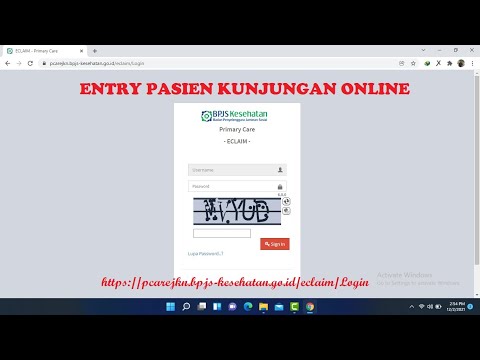 Masuk Kunjungan Online Pcare BPJS