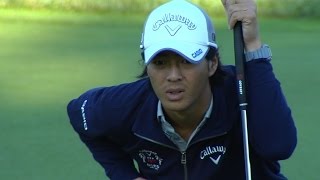 Ryo Ishikawa holes a bunker shot at RBC Canadian Profile