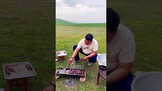 Шашлык на природе/kebab barbecue 🍖 #food #asmr #cook #cooking #travel #еда #природа #путешествия