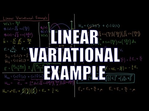 Quantum Chemistry 8.5 - Linear Variational Example
