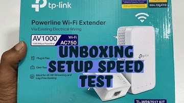TP Link AV1000 Powerline WiFi Extender Unboxing, Setup, Speedtest - Powerline WiFi Kit