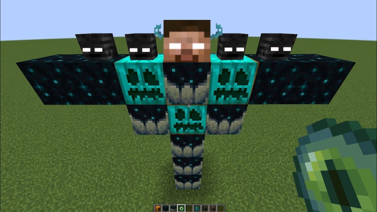 What if you create hero warden storm boss in minecraft - YouTube
