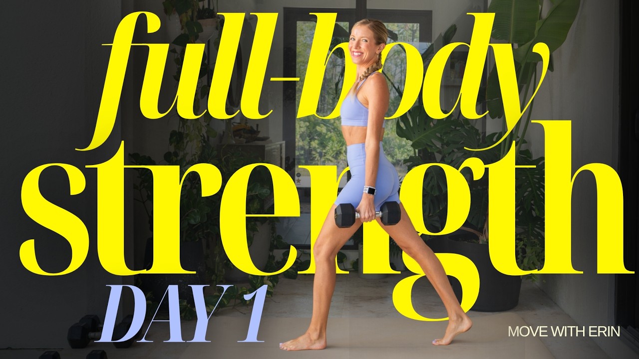 40-Min Full Body Strength Workout | Day 1 of My 4-Week UpLevel Program ...