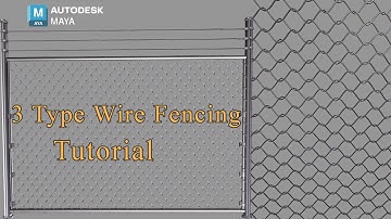 Maya Tutorial: Creating a Realistic 3D Fence Model | 3D Modeling for Beginners