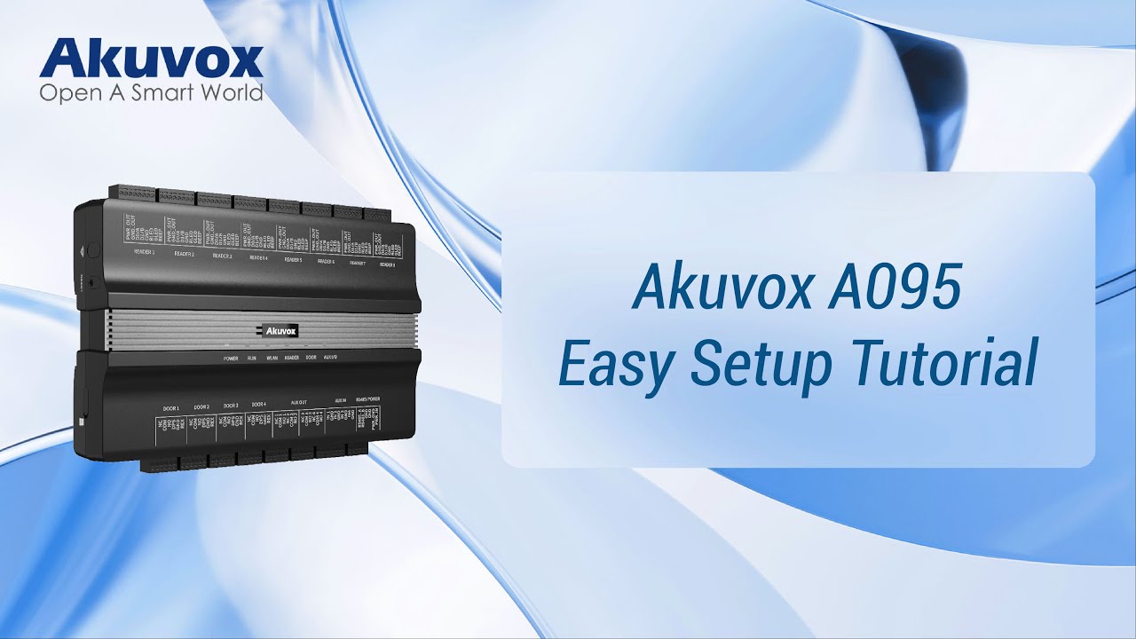 Wiring]Akuvox A095 Easy Setup Tutorial - YouTube