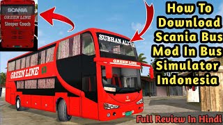 🔴How To Download Scania Sleeper Bus Mod In Bus Simulator Indonesia | Bussid Bus Mod | ADK Gaming Liv screenshot 5