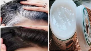 White Hair Dye Naturally With Henna Powder | White Hair To Black Hair in 3 minutes | Gray hair dye