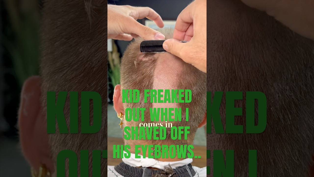 Парень был в шоке, когда я сбрил ему брови... Запишитесь на стрижку по ссылке в био. Чистая борода.