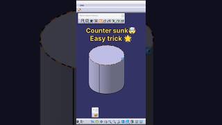 Counter Sunk Hole in CATIA V5 Explained Easily #catiav5 #cad #learncad