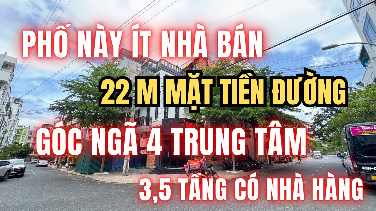[ Đã Bán ] Khá hiếm nhà góc bám mặt tiền đường lên đến 22m cực đẹp gần Biển | Bán nhà nha trang