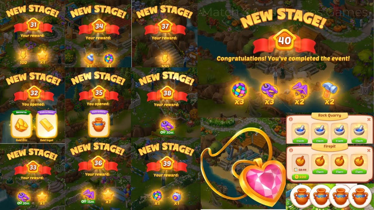 Homescapes Ranch Adventure Stage 31 to 40 - YouTube