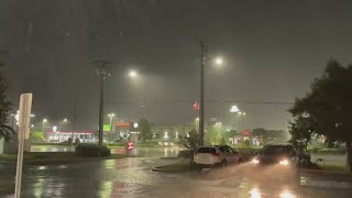 First bands of Hurricane Idalia felt in Lake City, Fla.