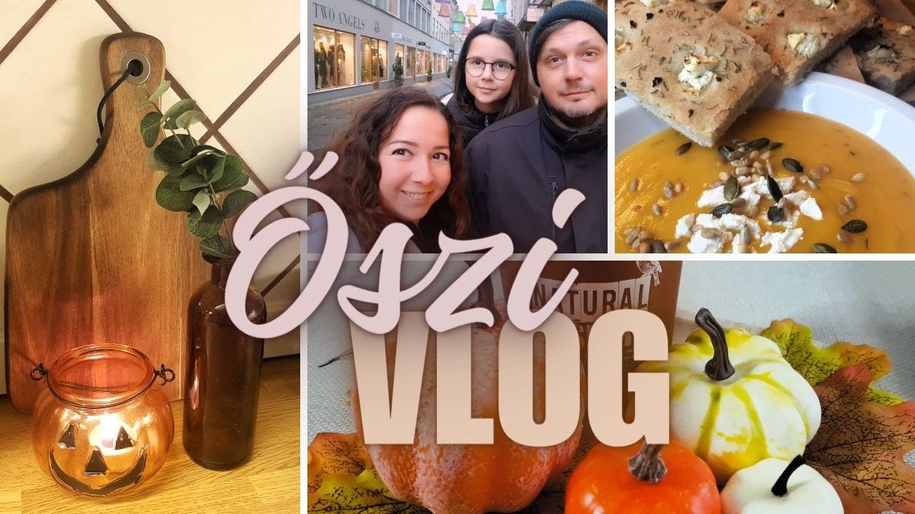 Őszi VLOG - Egy hétvége velünk - svéd ősz, lakásdekorálás, sütőtök krémleves recept, vásárlás
