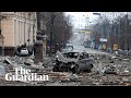 Ukraine: footage shows devastation in Kharkiv after Russian shelling