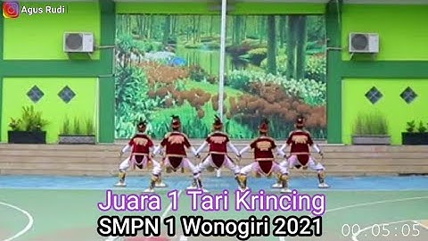 Juara 1 Lomba Tari Krincing  Kabupaten Wonogiri - SMPN 1 Wonogiri