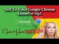 Google Chrome Text To Speech - How To Listen/Convert Text To Voice Onlin...
