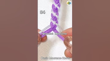 #84 Bracelet Knitting Tutorial, Macrame, #shorts #macrametutorial #howto #craftideas