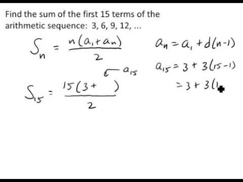 Find The Sum Of The First N Terms Of An Arithmetic Sequence Youtube