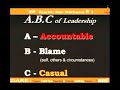 Take Responsibility of Life- A,B,C of Leadership Development