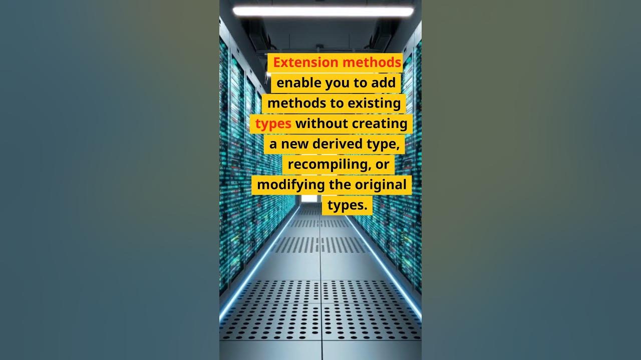 What is an Extension Method in CSharp? C Interview Question 53 of 100 YouTube