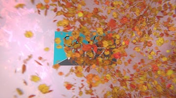 FALLING LEAVES LOGO: SavzVidz Animated Videos for Company Promotion, Logos, Website & Social Media
