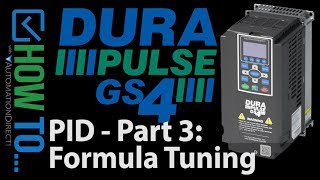 DURApulse GS4 VFD PID Controller Tutorial: Part 3 of 4 from AutomationDirect