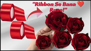 You Wont Believe Thiseasy Satin Ribbon Rose Flower Craft With Simple Tricks