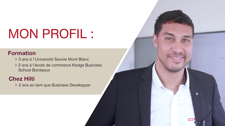 TÉMOIGNAGE C'est quoi mon métier ? Mickaël Cadet, Chef de Produit chez Hilti