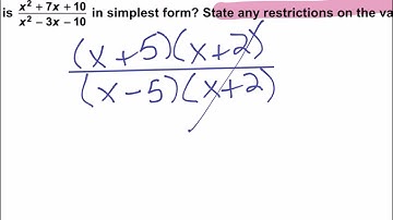 8.4a Simplifying Rational Expressions
