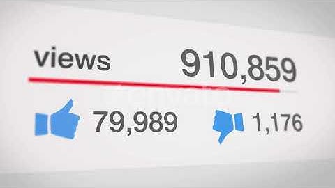 Social Media View Counter | Motion Graphics - Envato elements