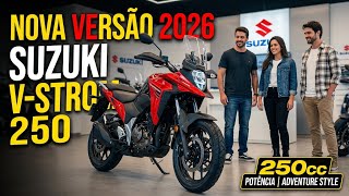 NOVA SUZUKI V-STROM 250 2026 CHEGOU? PREÇO, DESIGN E DETALHES NO BRASIL!