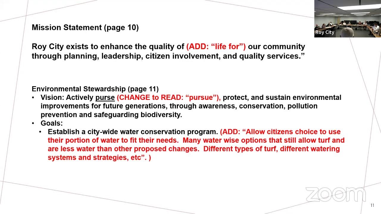 August 15, 2023 Roy City Council Special Work Session