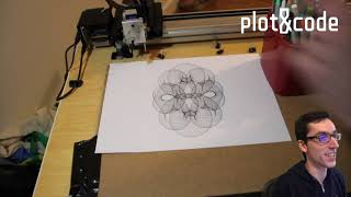 Day 050 – Plot & Code, live plotting (AxiDraw) AND live coding (Rust)