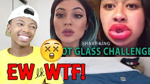 Kylie Jenner Lip Challenge Fail Vine Compilation 2015 Reaction
