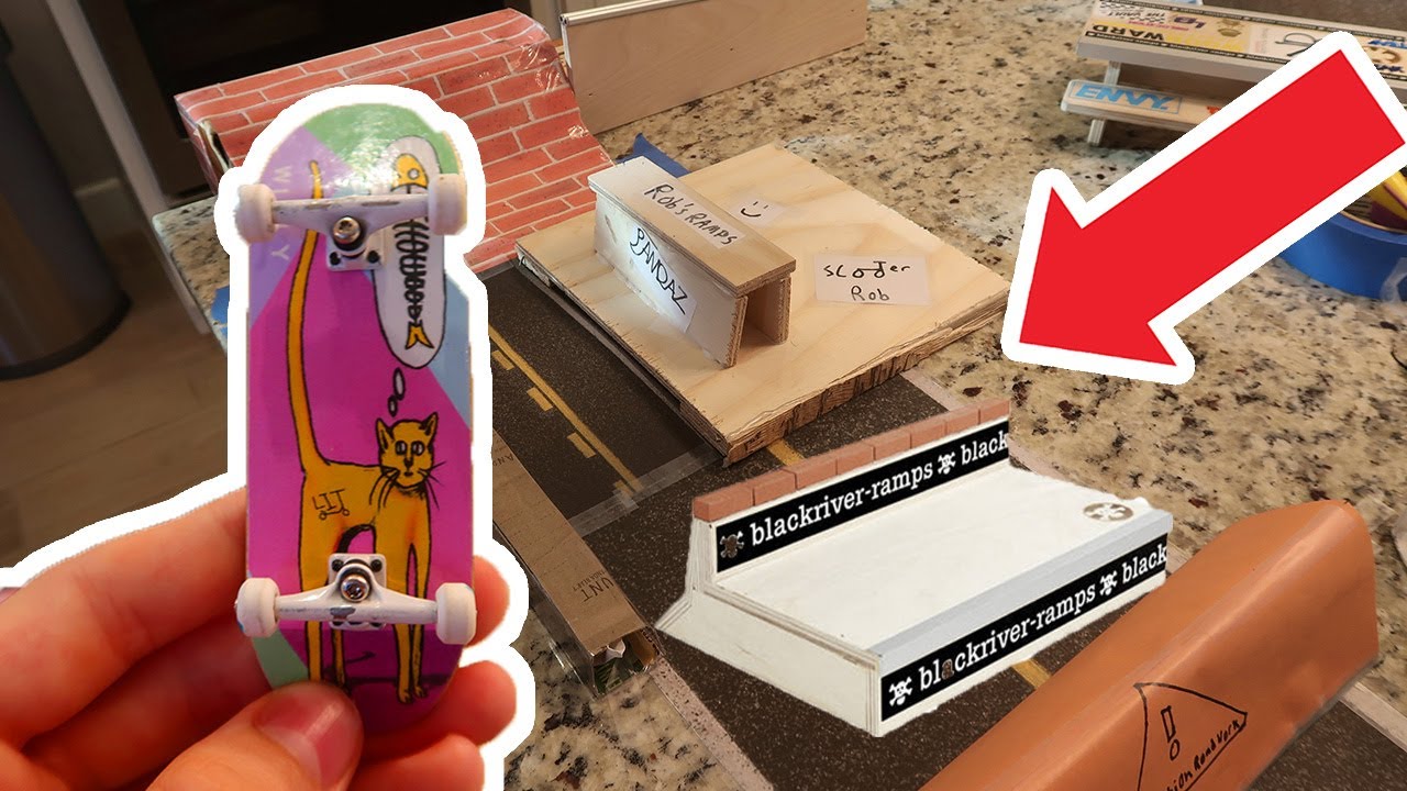 🛹D.I.Y REALISTIC FINGERBOARD SKATE PARK🛹 *Grinds* YouTube