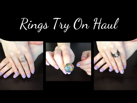 Rings Try On Haul || ჩემი ბეჭდების კოლექცია