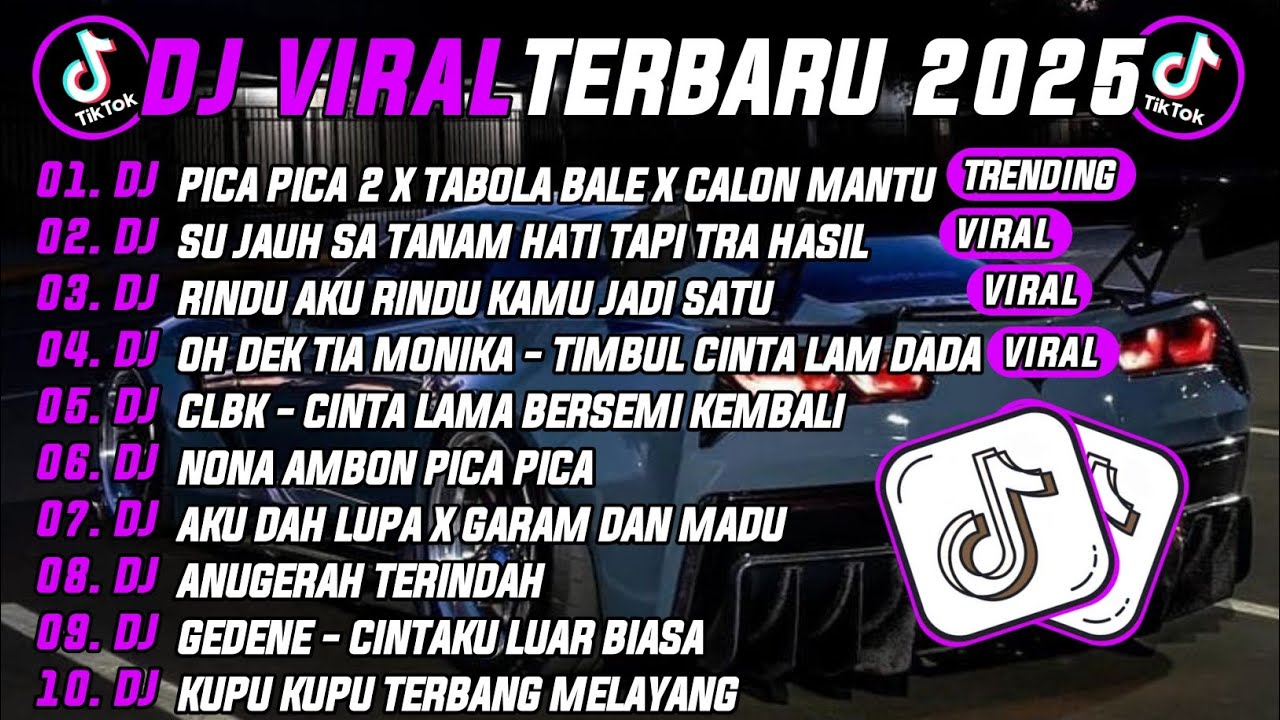 DJ TIKTOK TERBARU 2025 | DJ PICA PICA 2 X TABOLA BALE X CALON MANTU 🎵 DJ SU JAUH SA TANAM HATI 🔥