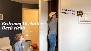 CLEAN AND DECLUTTER WITH ME: Mini Bedroom Makeover & Room Tour | Decluttering Sentimental Items