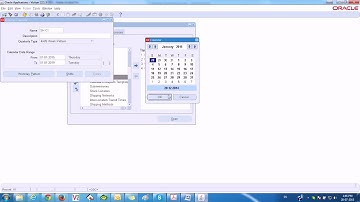 04 Oracle Inventory Part 4 Define workday calendar