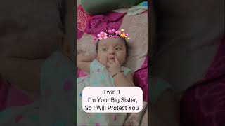 meri dono beti ki soch ....#bollywood #baby #cutebaby #indian #twins #babylove #viralvideo #funny